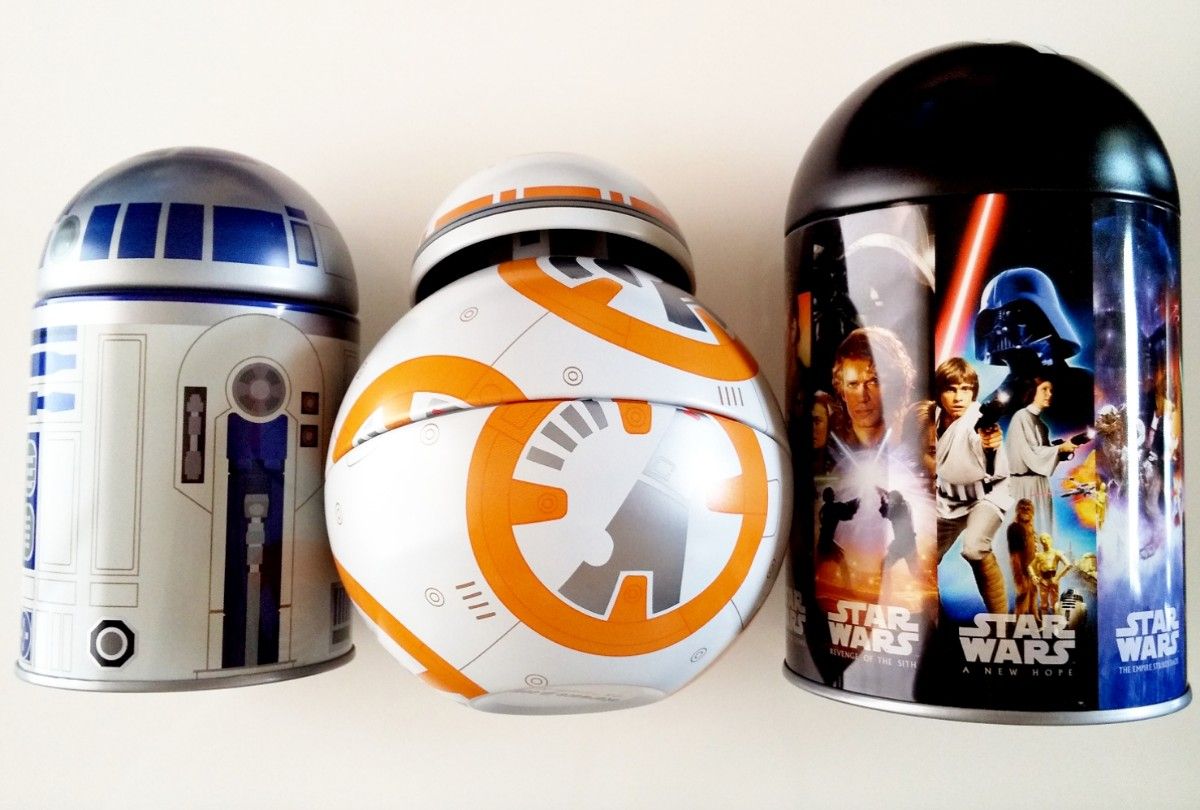 スターウォーズ 空き缶 3点セット BB-8 R2-D2 小物入れ お菓子 スターウォーズ 空き缶 3点セット BB-8 R2-D2 小物入れ お菓子