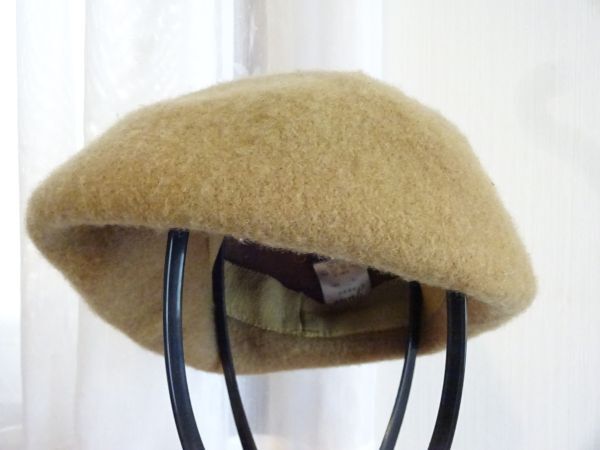S Grace S レディース・婦人用　ベレー帽　ベージュ色　サイズ５７cm〜５９cm　キャップ　帽子　グレース ウール_画像4