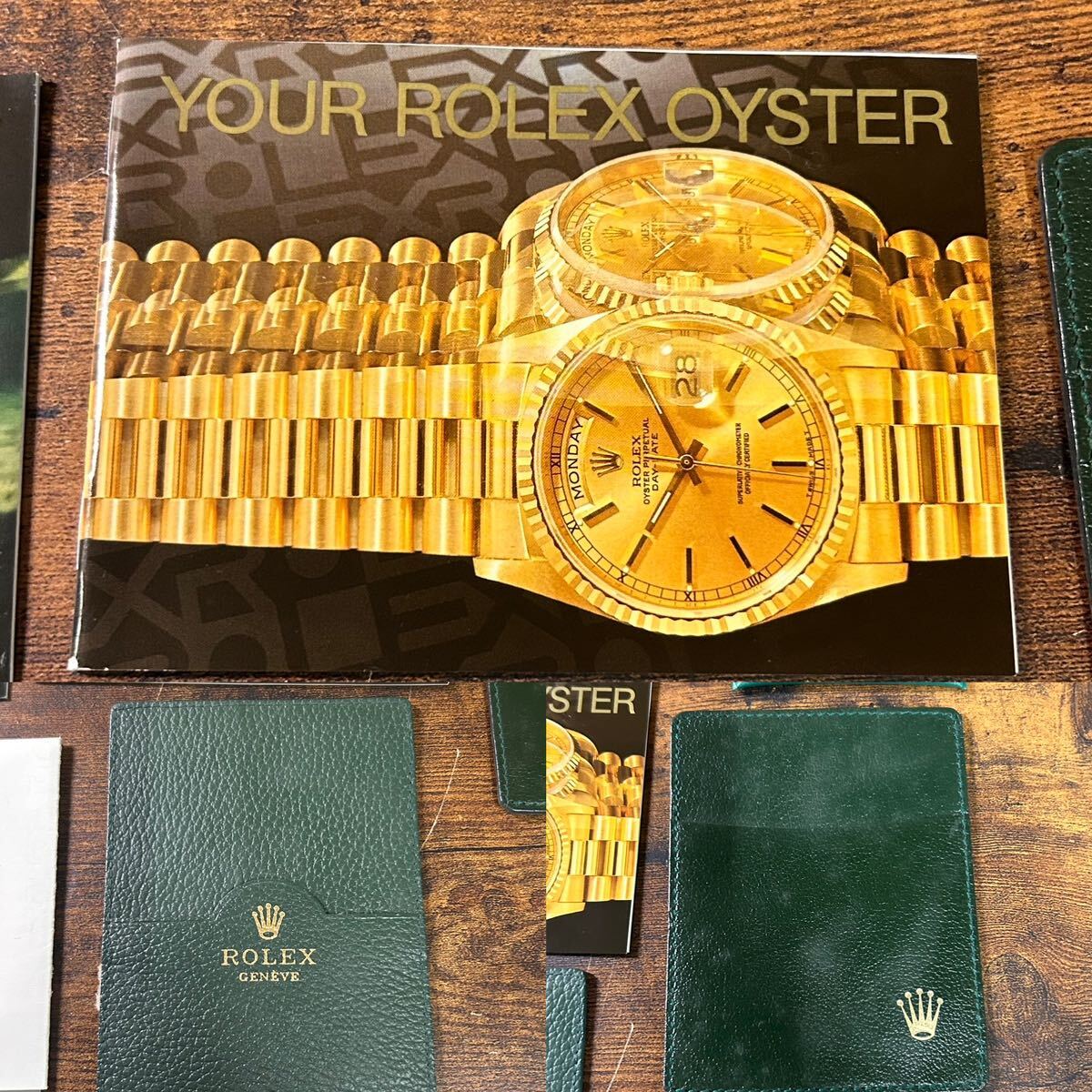 ROLEX ロレックス OYSTER オイスター 空箱 外箱 冊子 説明書 内箱 カードケース ボックス BOX 付属品 色々 まとめ ブランド 美品 中古品_画像8