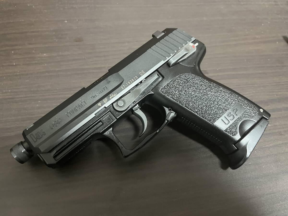 [ дополнение большое количество ] Tokyo Marui USP compact +DETONATOR производства скользящий * barrel * передний & задний сайт & журнал итого 4шт.@ др. 