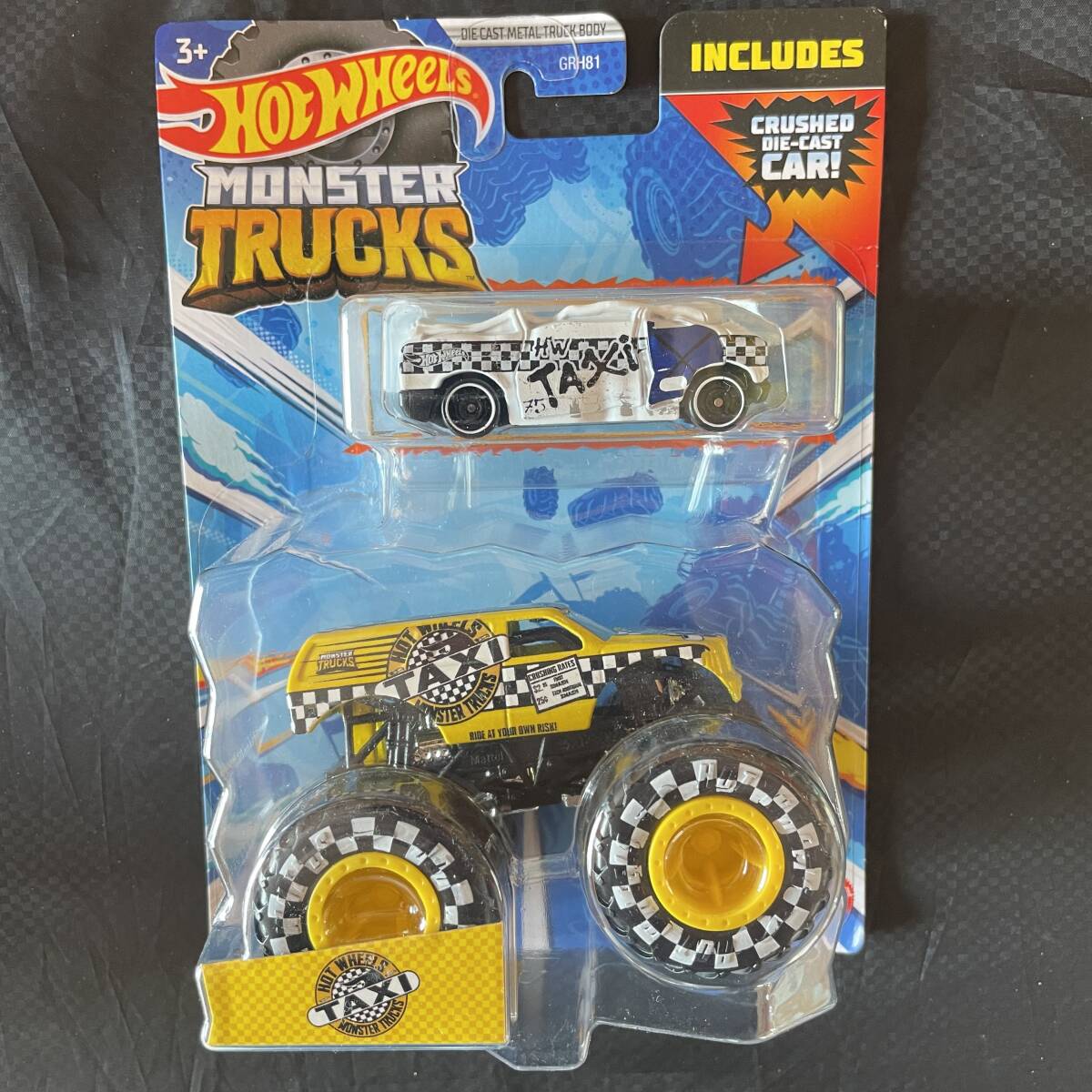 ホットウィール Hot wheels【日本未発売 MONSTER TRUCKS】TAXI タクシー モンスタートラック_画像2