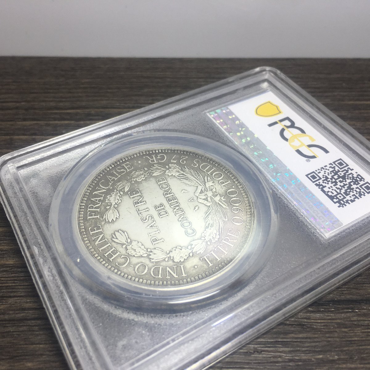 ◆古寳堂◆銀貨 銀幣 塗銀 英屬貿易人物幣 紀念幣 中国古錢 收蔵品 極細工 古置物 古擺件 中国古美術 時代物 古董品の画像4