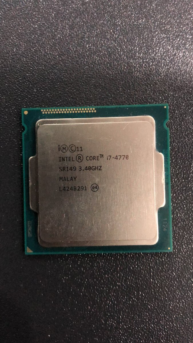 CPU インテル Intel Core I7-4770 プロセッサー 中古 動作未確認 ジャンク品 - A264の画像1