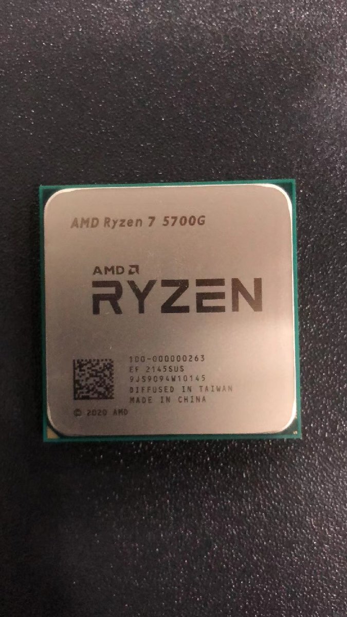 CPU AMD Ryzen 7 5700G プロセッサー 中古 動作未確認 ジャンク品 - A409の画像1