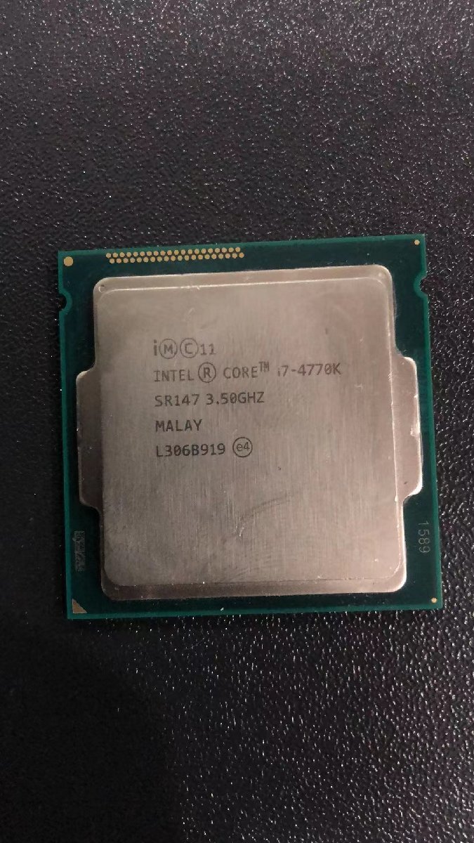 CPU インテル Intel Core I7-4770K プロセッサー 中古 動作未確認 ジャンク品 - A323の画像1
