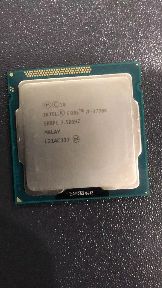 CPU インテル Intel Core I7-3770K プロセッサー 中古 動作未確認 ジャンク品 - A321の画像1