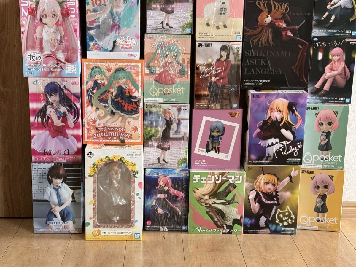 未開封品28個 美少女フィギュア 一番くじ 五等分の花嫁 初音 桜ミク ぼっち 推しの子 アーニャ パワー ラクス他 まとめ大量セット プライズの画像3