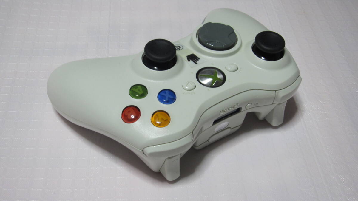 *Microsoft Xbox 360 wireless controller white + original wireless receiver operation verification settled condition excellent 