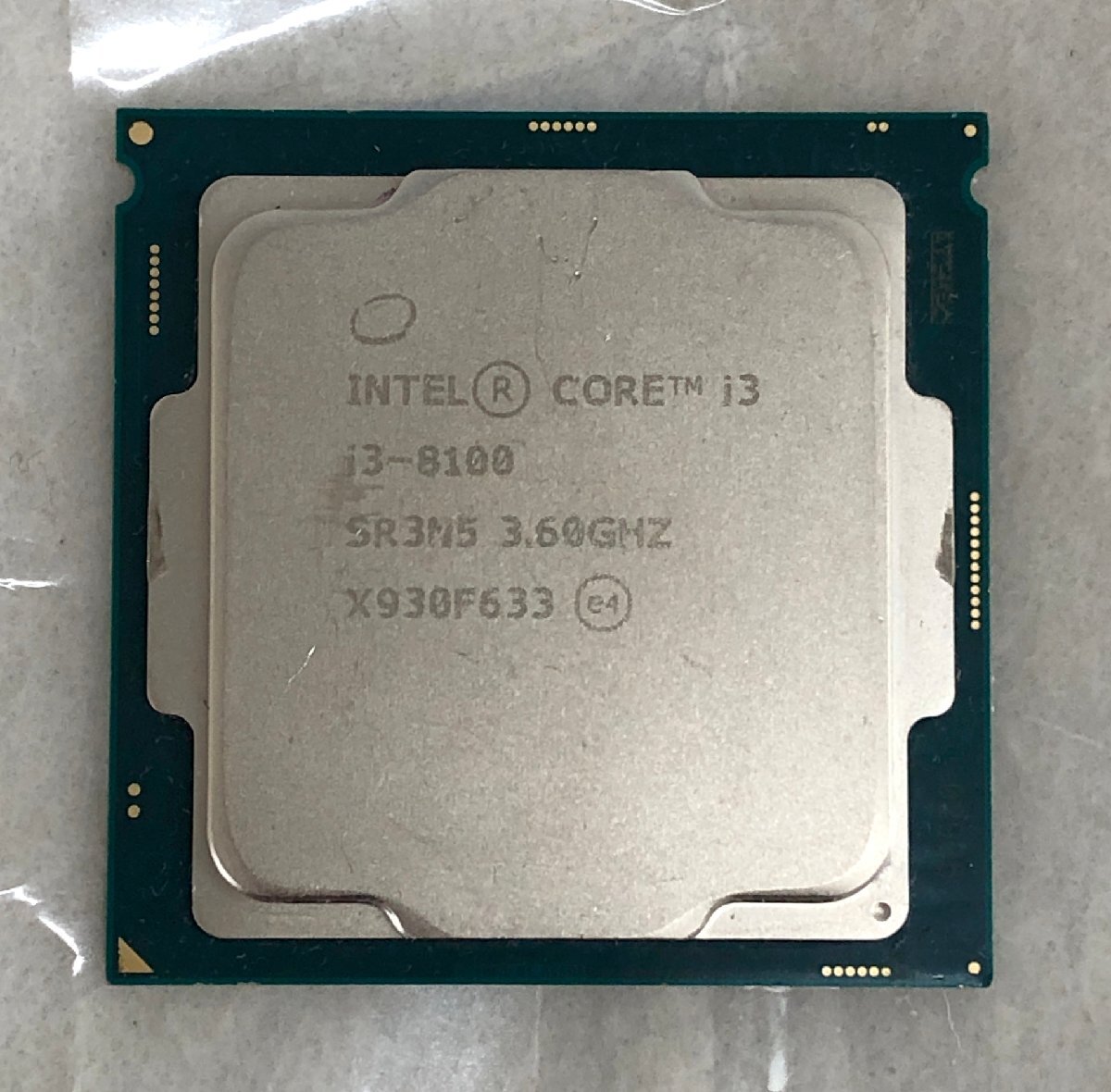 ★ジャンク品★CPU Core i3-8100 3.60GHz （SR3N5） intel インテルの画像1