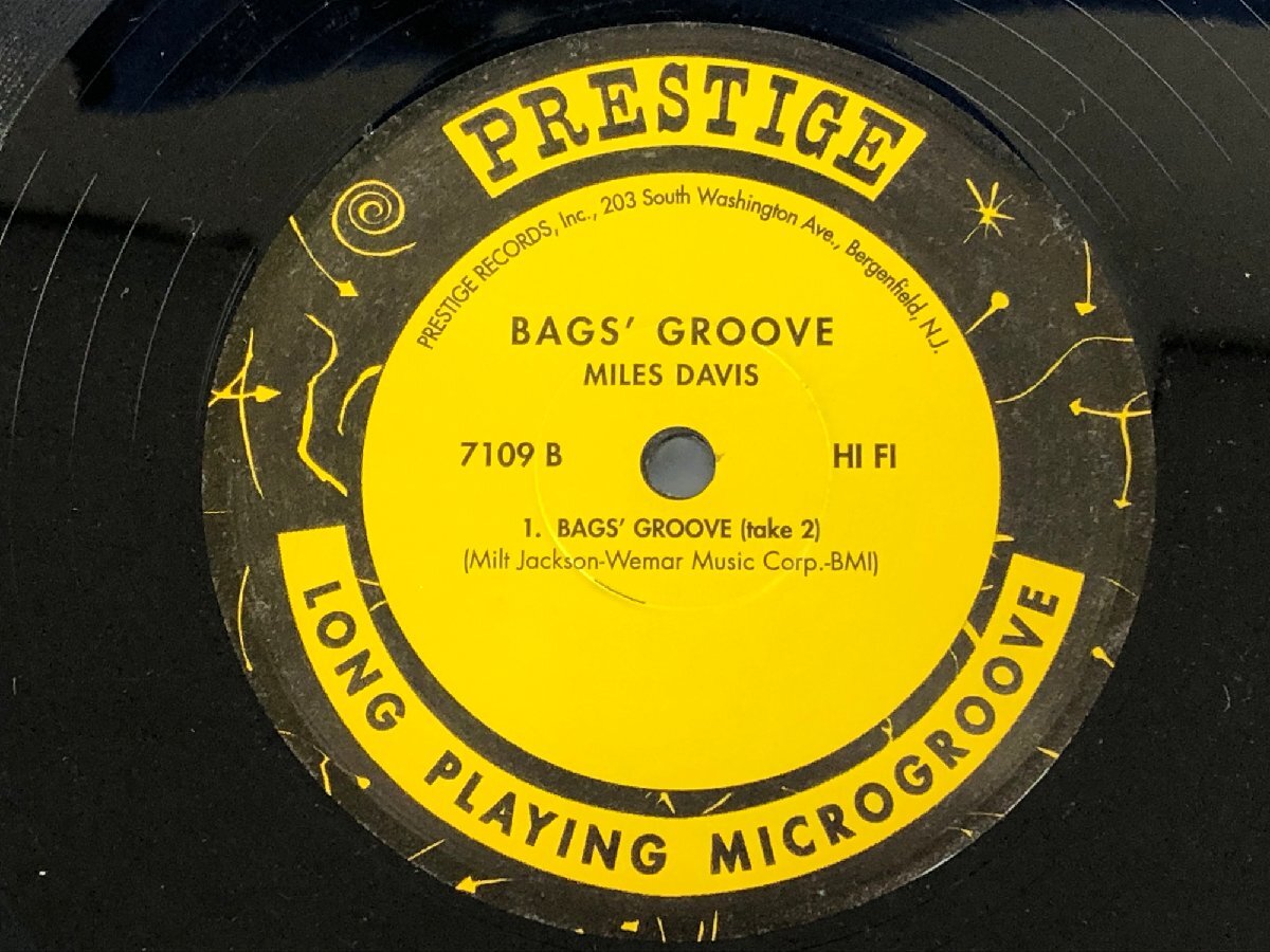 ★中古品★LPレコード Miles Davis Bags' Groove PRESTIGE 7109の画像4