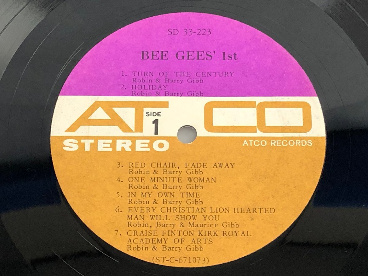 ★中古品★LPレコード Bee Gees 1st sd33-223 ATCO RECORDS_画像3