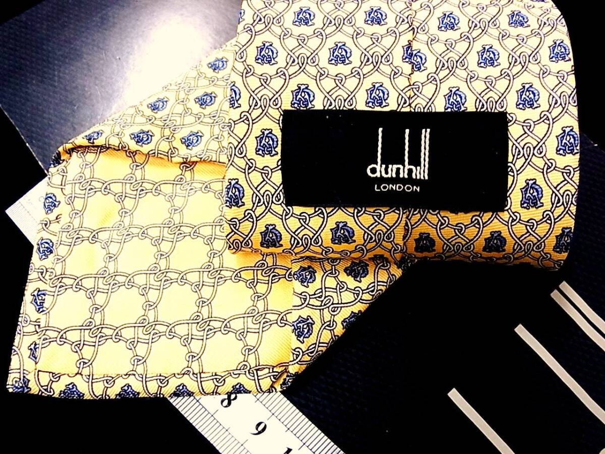 *:.*:【新品N】9028 【ｄunhill】ダンヒル【総 現行ｄロゴ】ネクタイ■_画像1