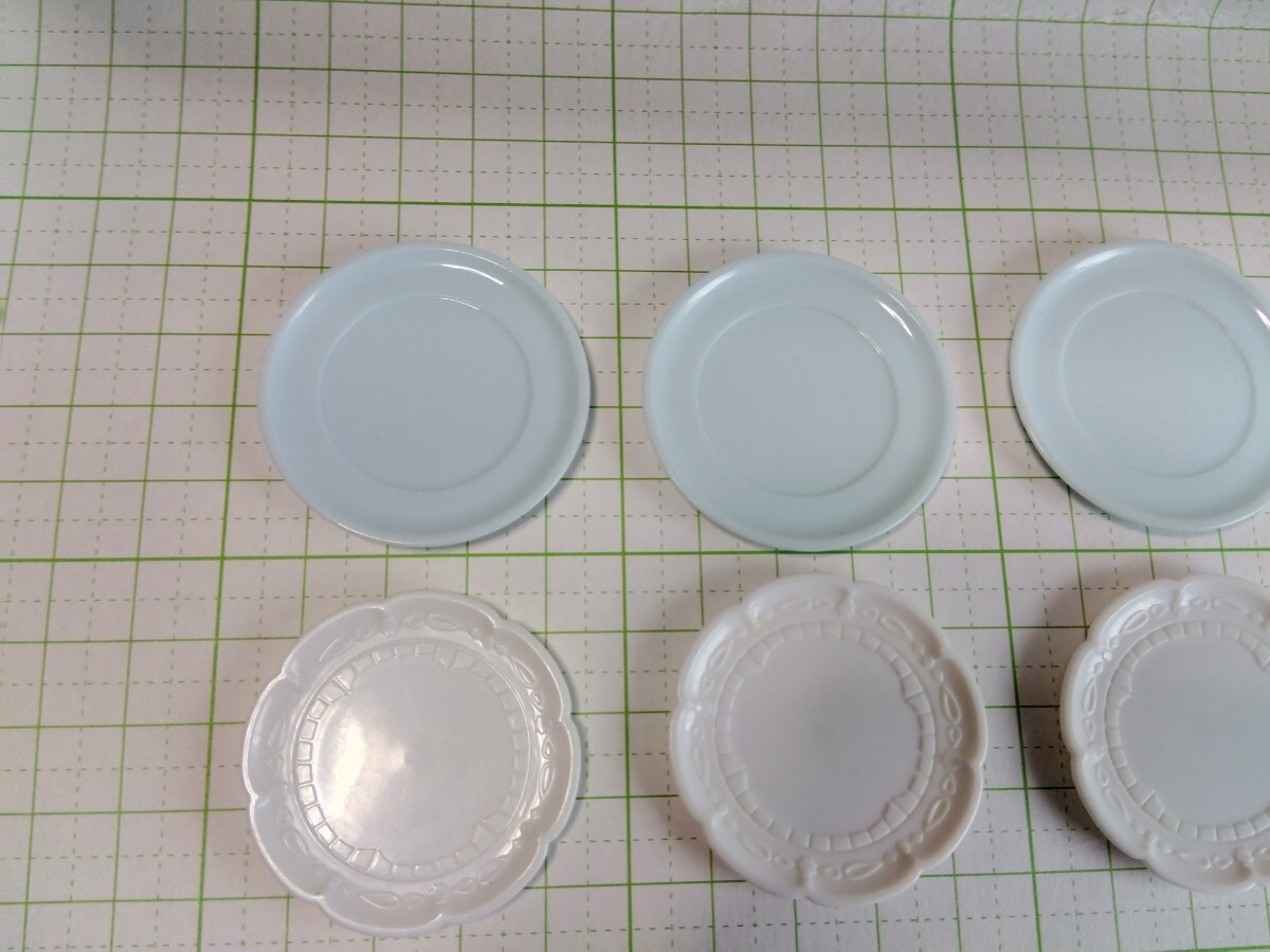 リカちゃん 食器 ソーサー プレート 皿 いろいろ 10個 ミニチュア  玩具の画像3