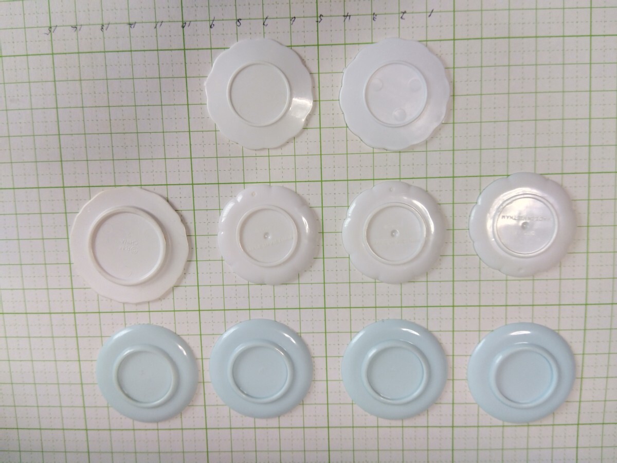 リカちゃん 食器 ソーサー プレート 皿 いろいろ 10個 ミニチュア  玩具の画像6