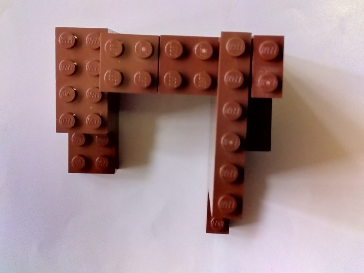 LEGO レゴ 基本ブロック　茶色1×2、1×4、1×6、1×8、2×2、2×4、2×6　 計25個セット_画像7