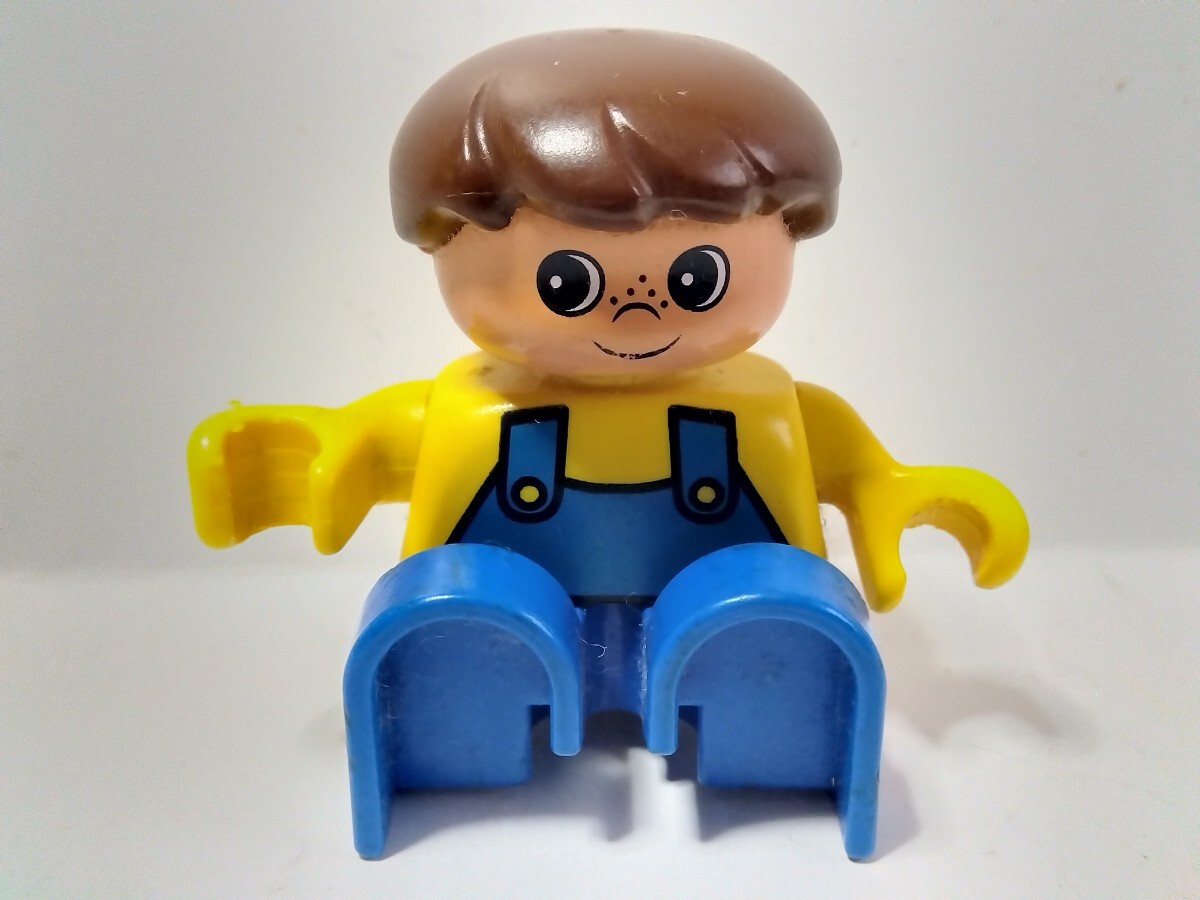 レゴデュプロ 人形  男の子 女の子 子供 ブルーのサロペット フィグ パーツ 特殊ブロック の画像5