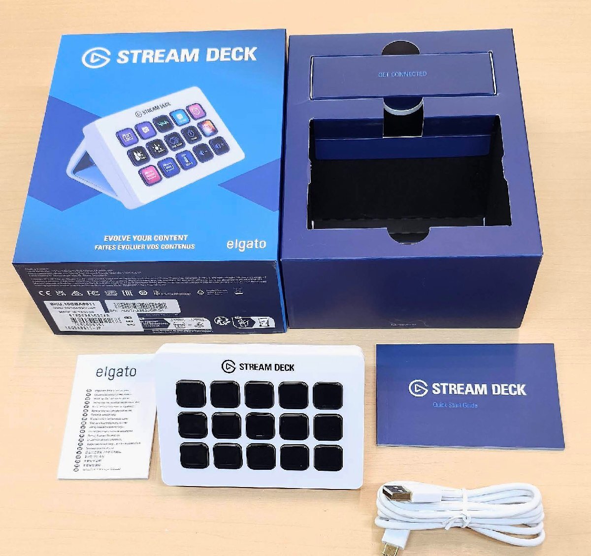 新品同様・極上美品 エルガト/ELGATO〔ショートカットキーボード〕 STREAM DECK MK.2 10GBA9911-JP [ホワイト] ストリームデッキ マークIIの画像1