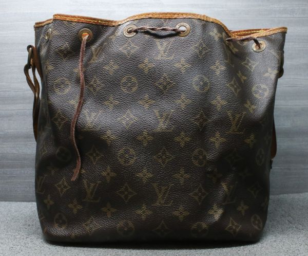 ジャンク ルイヴィトン M42226 モノグラム プチノエ 巾着 ワンショルダー ハンドバッグ LOUIS VUITTON_画像2