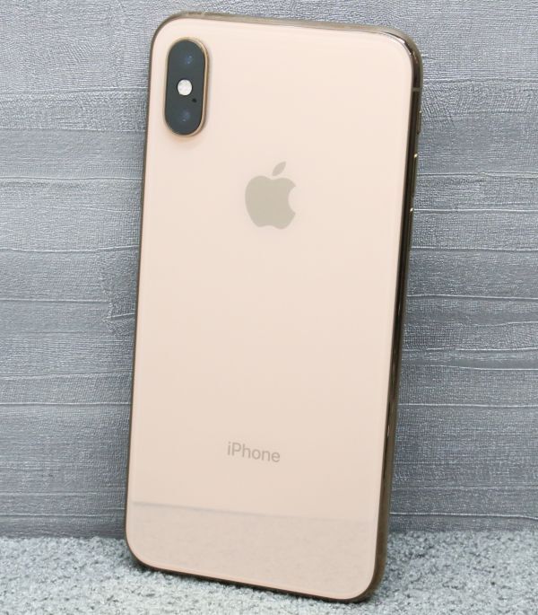 ⑭美品 Apple iPhoneXS 64GB Gold A2098 MTAY2J/A SIMフリーの画像1