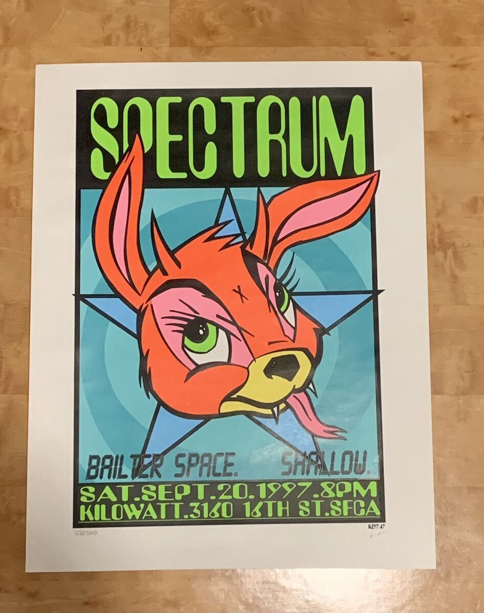 kozik フランクコジック★spectrum 1997シルクスクリーン★ポスターOBEYフィギュアKAWS藤原ヒロシ_画像1