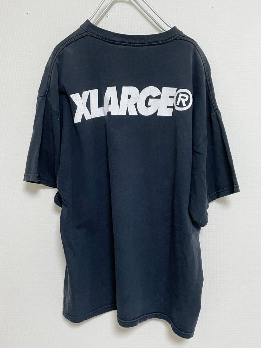 送料230円〜 激レア 2000年初頭 USA製 X large エクストララージ　x FUTURA フューチュラ コラボ 両面プリントTシャツ size XL_画像2