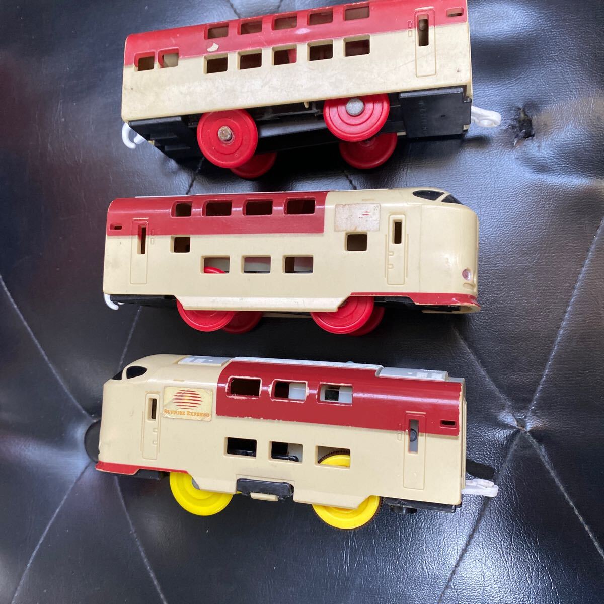 ３と１◆当時物 トミー 電動プラ電車セット TOMY プラレール 1974 サンライズ エクスプレス 絶版 希少◆現状品◆送料350円～の画像7