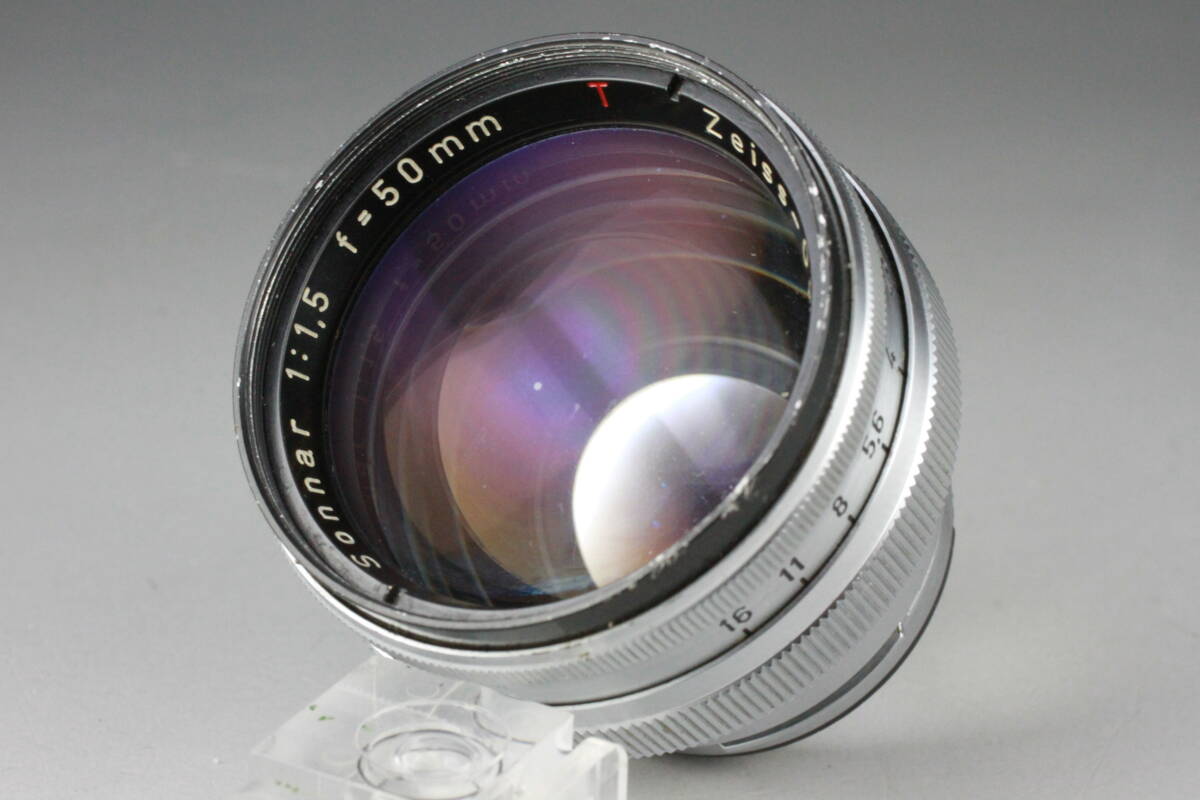 Carl Zeiss Sonnar 50mm F1.5 コンタックス Cマウント カールツァイス ゾナー コンタックス Contax 5cm #321の画像4