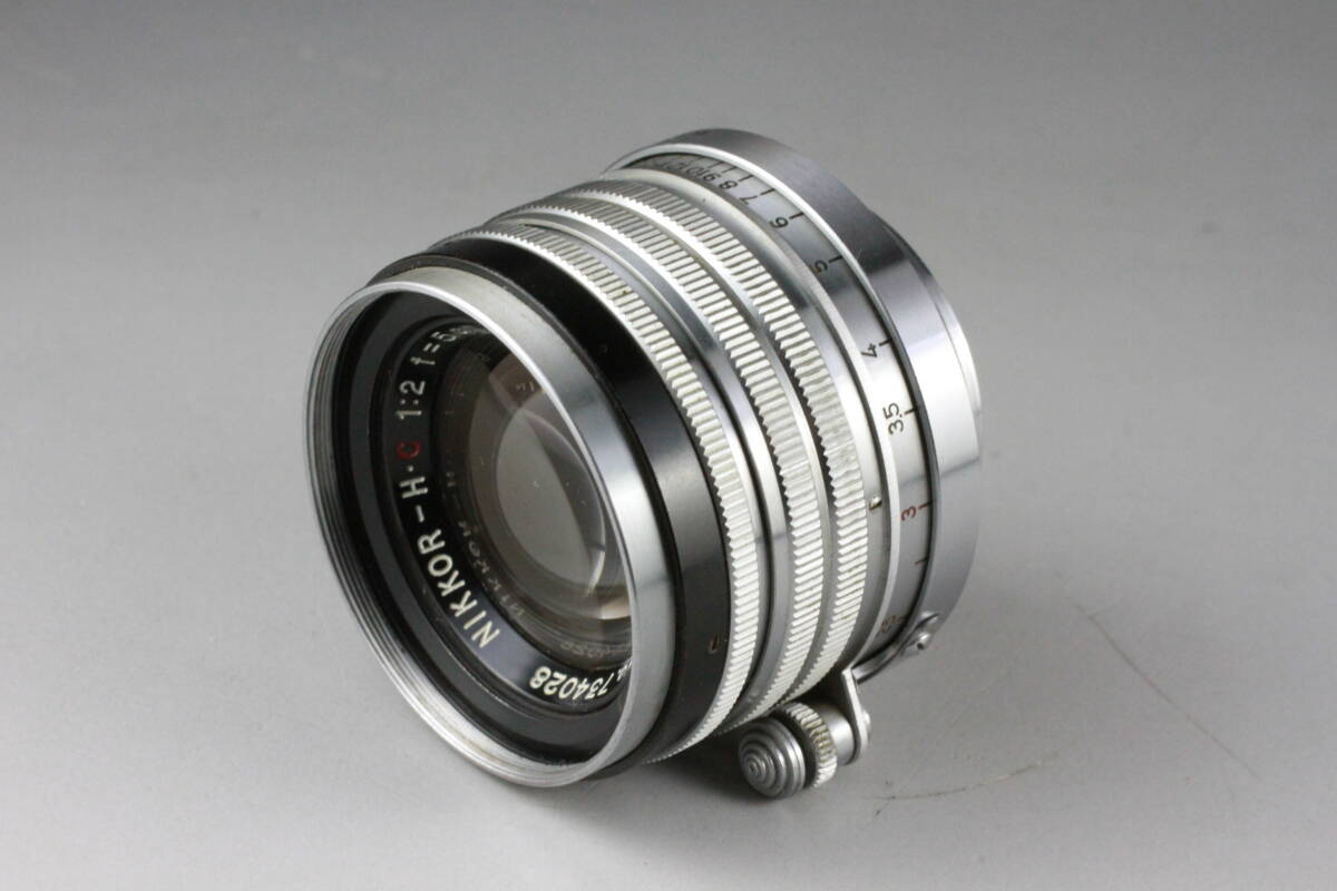 実写テスト済み Nikon NIKKOR-H.C 5cm F2 単焦点 標準レンズ ライカ L39 Lマウント #251_画像2
