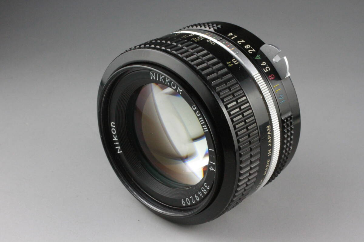 実写テスト済み ニコン Nikon NIKKOR 50mm F1.4 非Ai 単焦点 標準レンズ #325_画像4