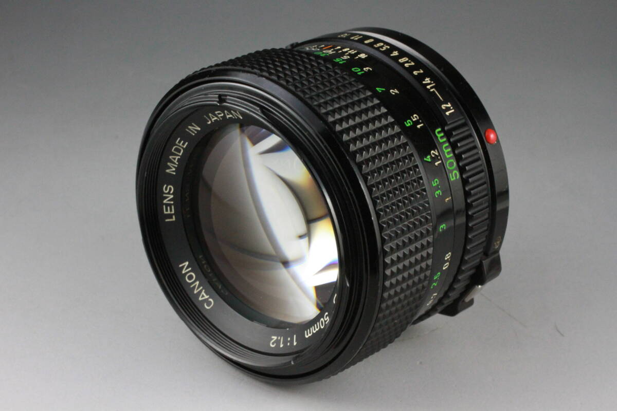 実写テスト済み Canon New FD 50mm f1.2 FDマウント キャノン 大口径 レンズ キヤノン LENS #138の画像3