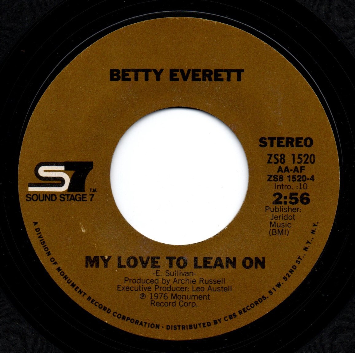 Betty Everett / My Love To Lean On ♪ Hey Lucinda (Sound Stage 7)の画像1