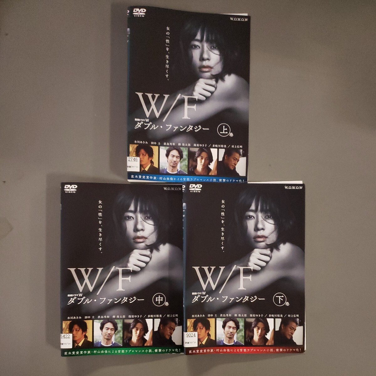 中古レンタルアップDVD 連続ドラマＷ ダブル・ファンタジー 全３巻 水川あさみ／田中圭／眞島秀和_画像1