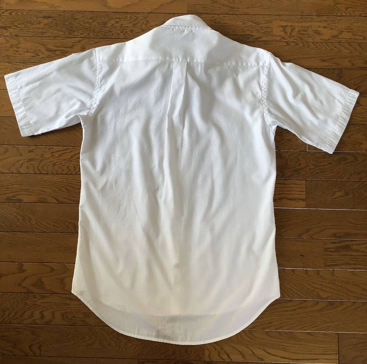 【中古美品】ワイシャツ 半袖 ボタンダウン カッターシャツ ビジネス Lサイズ 白 ホワイト の画像8