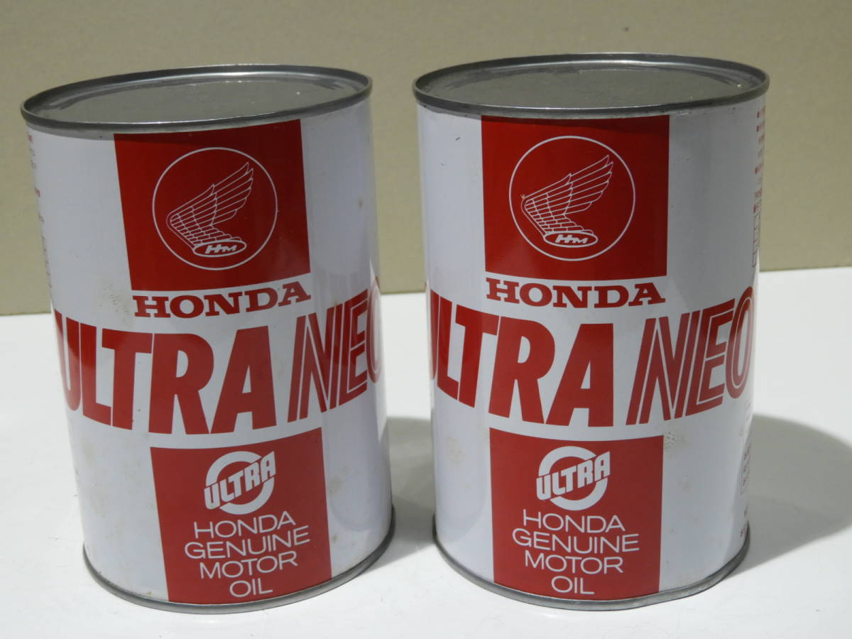 70s HONDA ホンダ ウルトラ NEOオイル 1リトル缶2個 ホンダマニア ガレージコレクションアイテムに★CB CL SL ドリーム の画像1