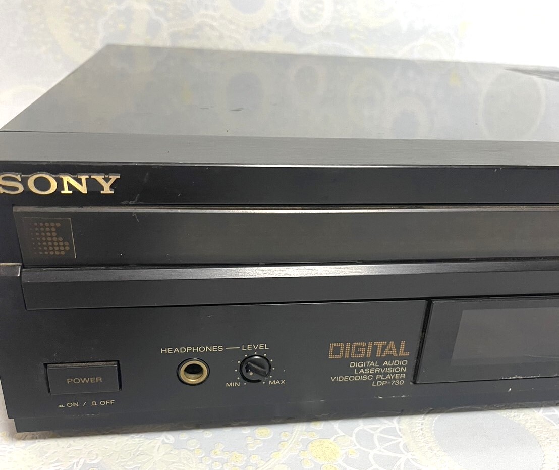 【Y680】ビデオディスクプレーヤー/SONY/ソニー/LDP-730/トレイ開閉不可/オーディオ機器/通電のみ確認済_画像3