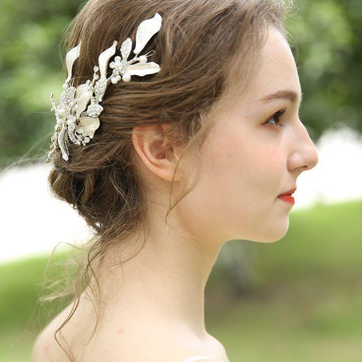  head dress wedding hair ornament flower wedding wedding hair accessory hairpin clip type 