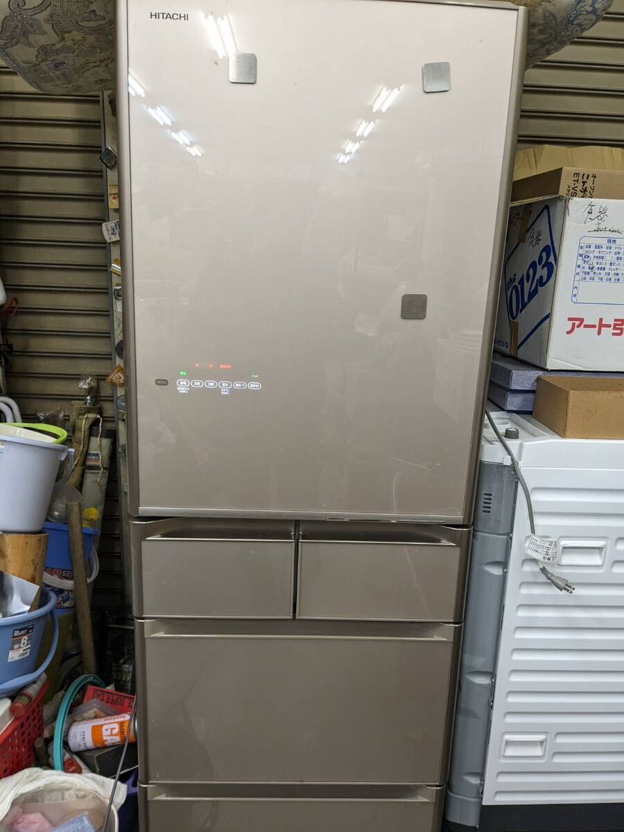 【家電】 日立 HITACHI 真空チルド インテリジェント 冷凍 冷蔵庫 自動製氷 501L ノンフロン冷凍冷蔵庫 5ドア 大型 R-S5000ELの画像1
