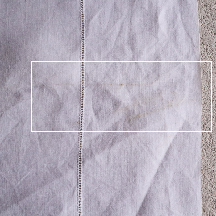 【210】フランス アンティーク ヴィンテージ シーツ 端切れ リネン 手刺繍 イニシャル ドロンワーク ハンドメイドの材料 リメイクの画像9