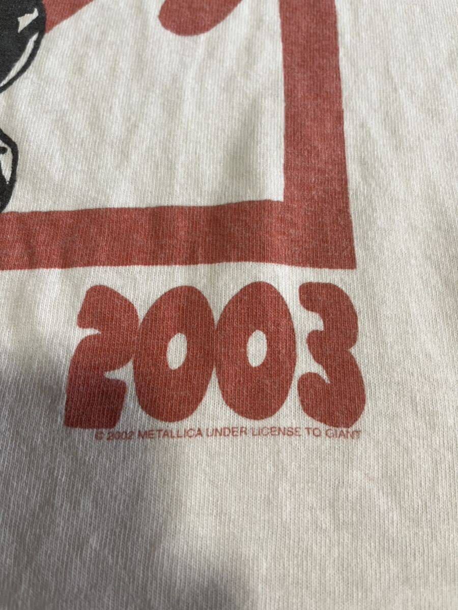 オリジナル メタリカ tシャツ tee 半袖Tシャツ バンド ロック ガンズ 当時物 ビンテージ 2003年_画像3