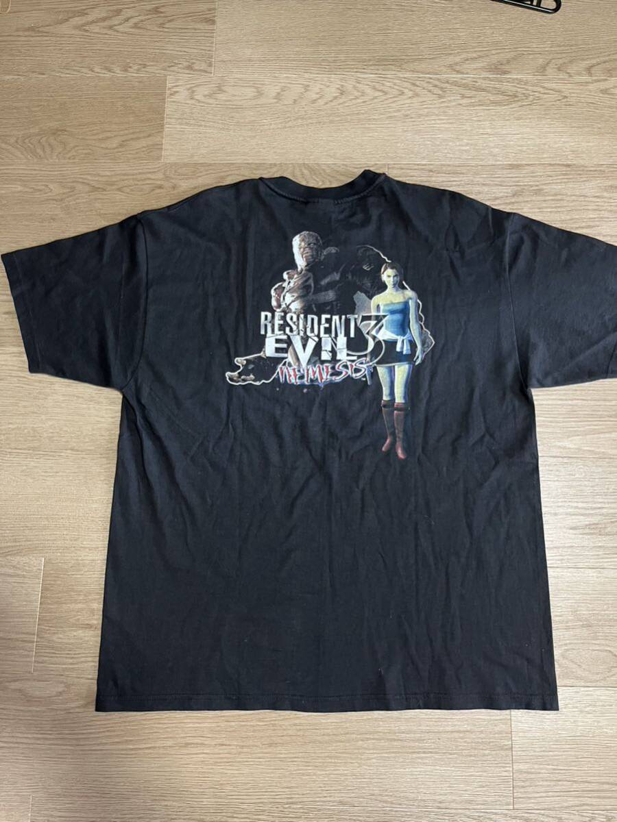 ビンテージ バイオハザード tシャツ tee 90 00 ビンテージ 映画 ムービー 半袖Tシャツ Hanes resident evil 3 ゲーム カプコンの画像2