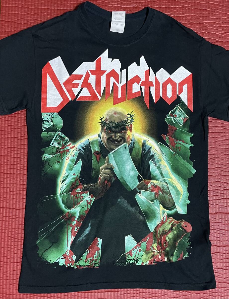 DESTRUCTION Tシャツ Sサイズ スラッシュメタル 着丈約68cm 身幅約46cm_画像2