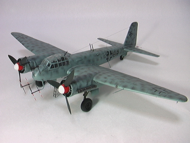  Hasegawa 1/48yun car sJu88G-6na is toy .- guard itsu army nighttime fighter (aircraft). final product 