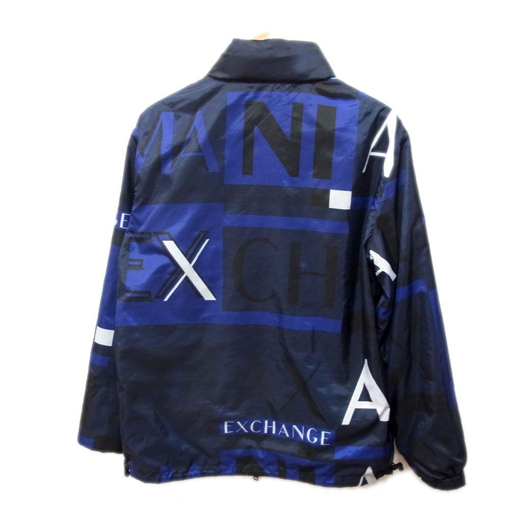 美品 定価4万円●Armani Exchange アルマーニ ジャケット リバーシブル ウインド ジップ メンズ Mサイズ オーバーサイズ 春物 1円スタートの画像2