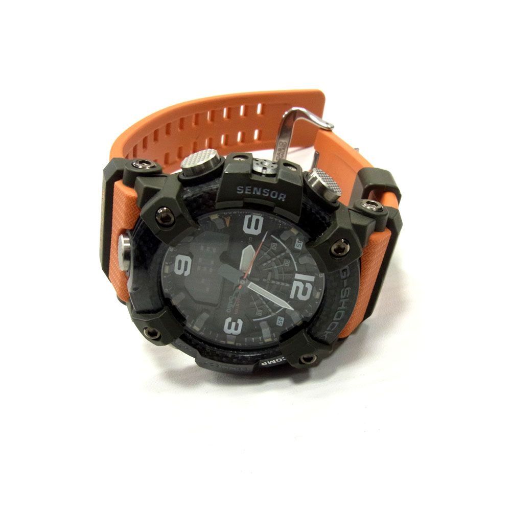 美品●G-SHOCK ジーショック 腕時計 電波 CASIO Gショック MUDMASTER ブラック デカフェイス メンズ GG-B100-1A9JF ミリタリー 1円スタート_画像7