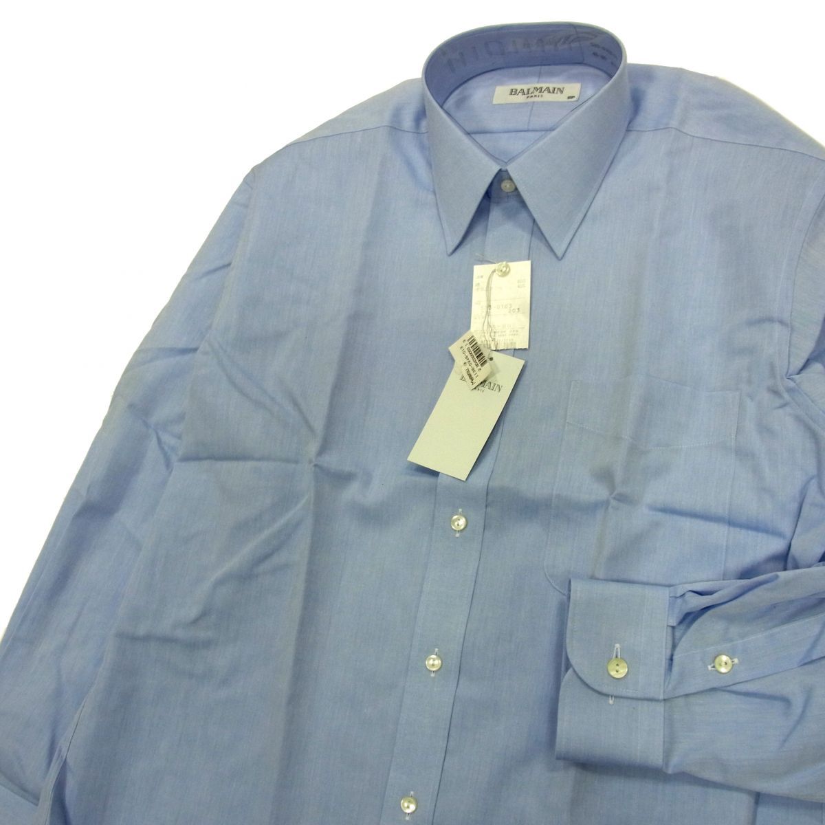 新品■BALMAIN バルマン 長袖シャツ カッターシャツ ビジネス メンズ 1円スタートの画像3