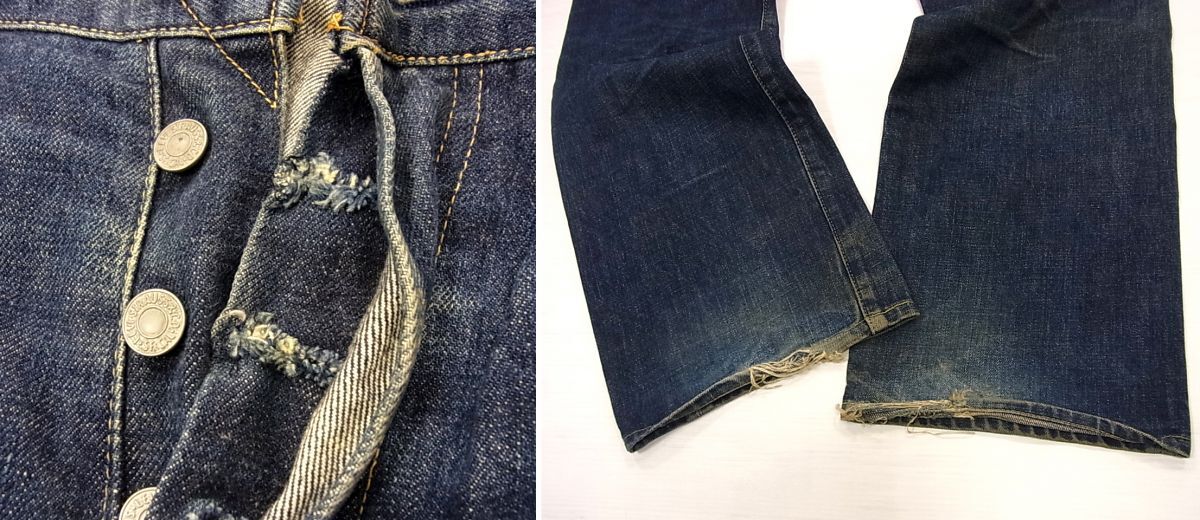 98年製 希少■Levi’s 503BXX ヴィンテージ 復刻 良サイズ 色落ち良 タテ落ち ヒゲ ジーンズ メンズ リーバイス ビッグE セルビッチ_画像10