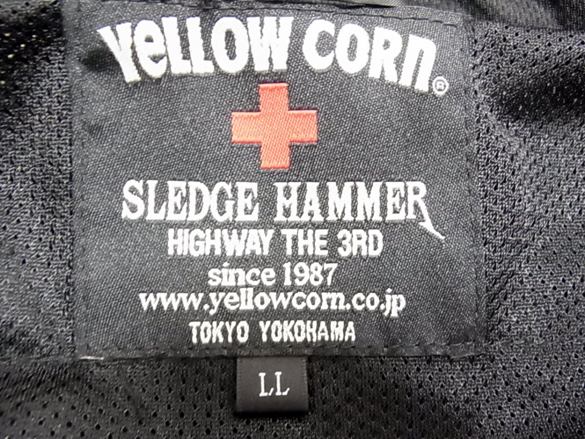 ◇Yellow corn YB-1121 オールメッシュ ライディングジャケット ブラック イエローコーン バイカー メンズ 1円スタートの画像6