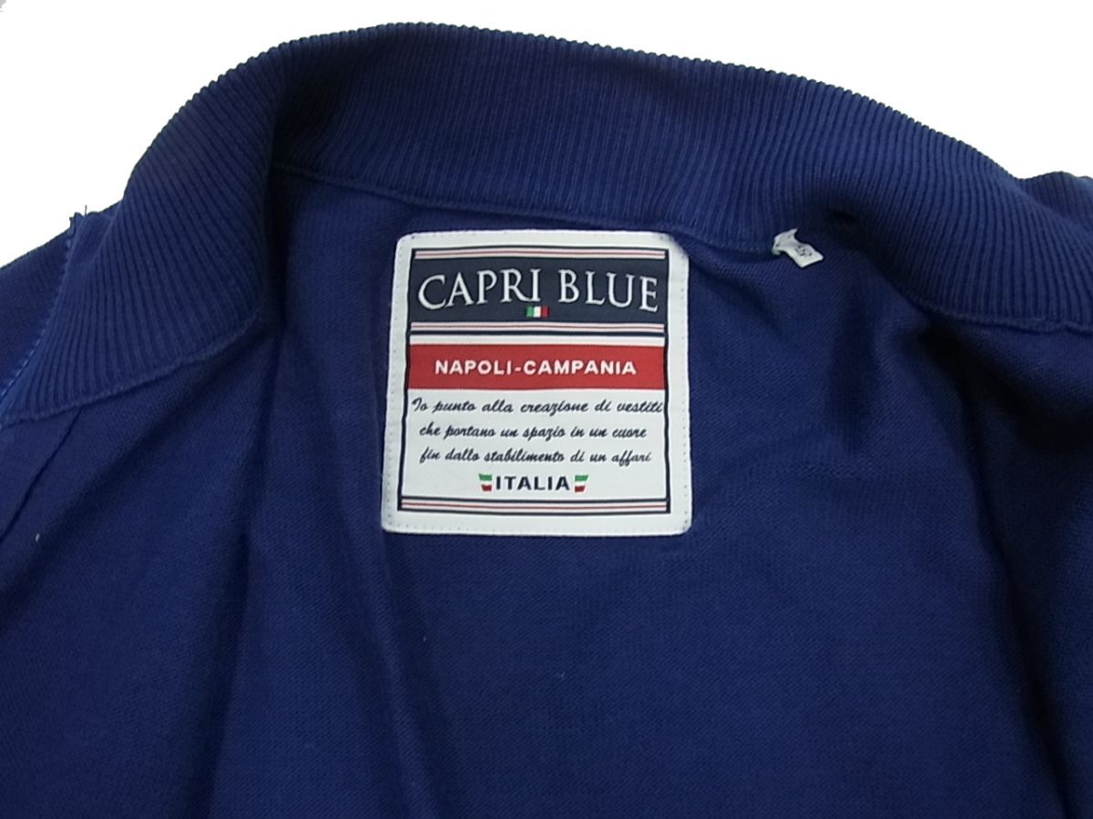 ■CAPRI BLUE カプリ ニット ジップジャケット メンズ 1円スタートの画像6