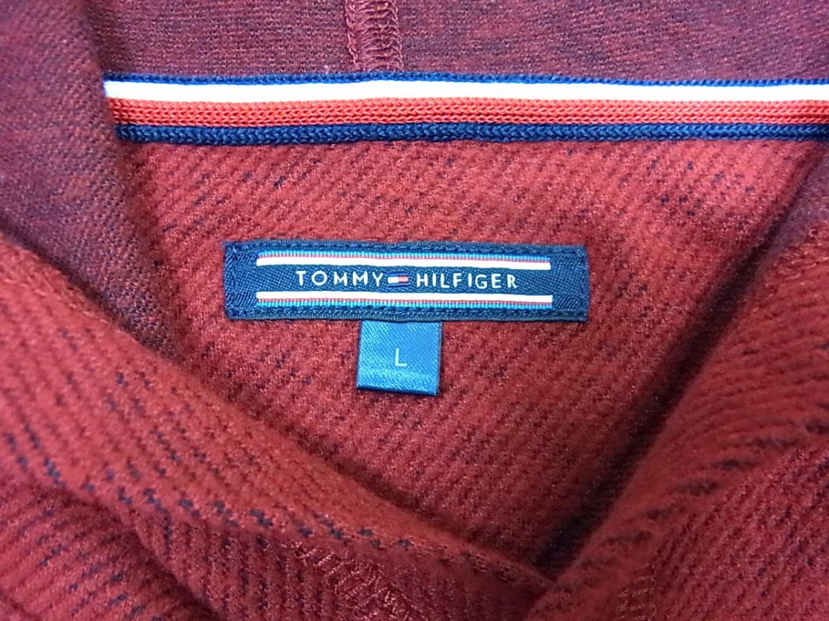 ◆TOMMY HILFIGER トミーヒルフィガー パーカー プルオーバー フーディー メンズ 1円スタートの画像4