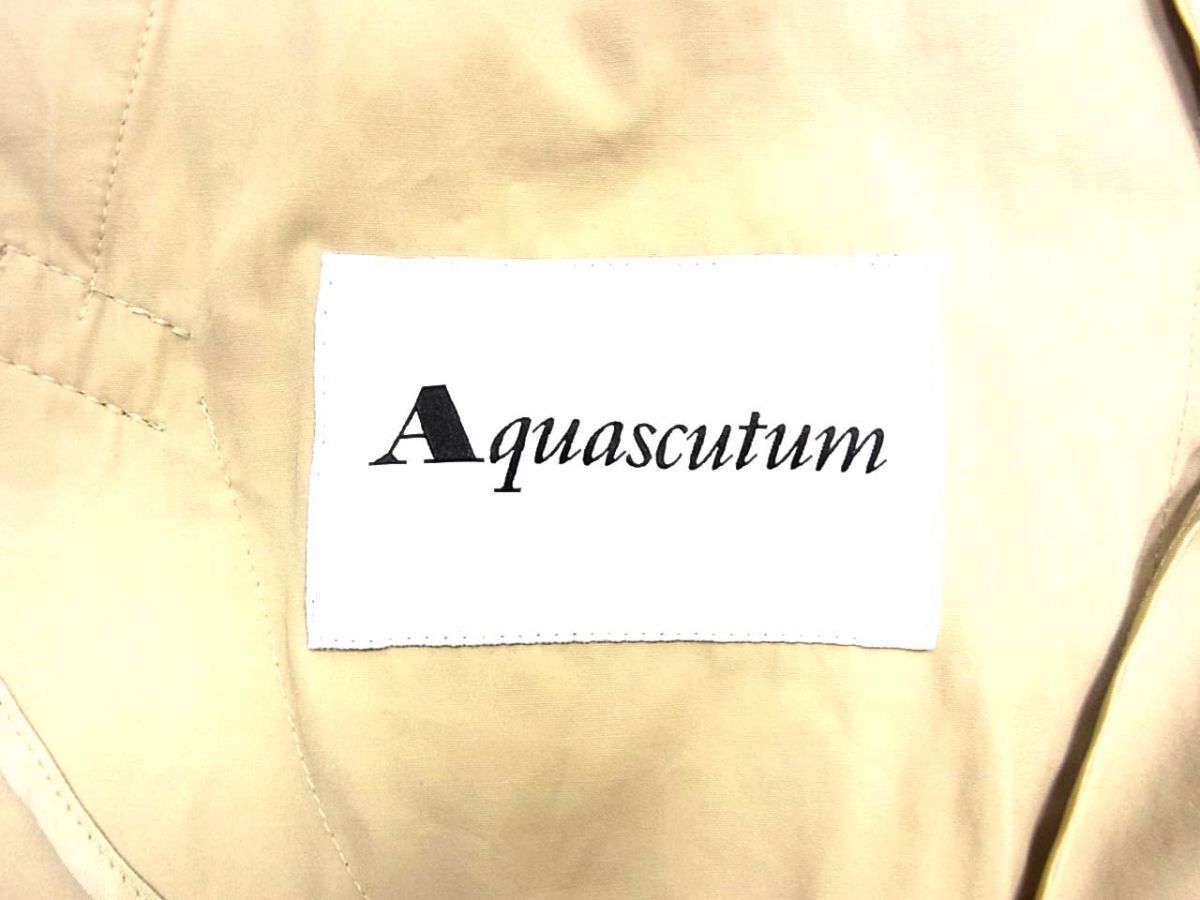 ◆Aquascutum アクアスキュータム トレンチコート 日本製 春物 レディース 1円スタート_画像4